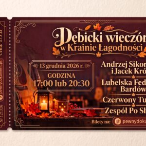 bilet na dębicki wieczór w krainie Łagodności – 13.12.2026